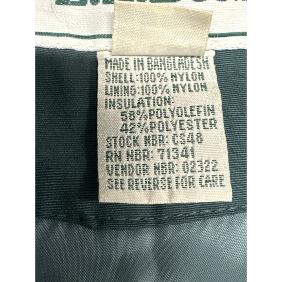 Vintage LL Bean Men's Thinsulate Thermal Insulation Parka L Green Chore Jacket - Picture 4 of 15
